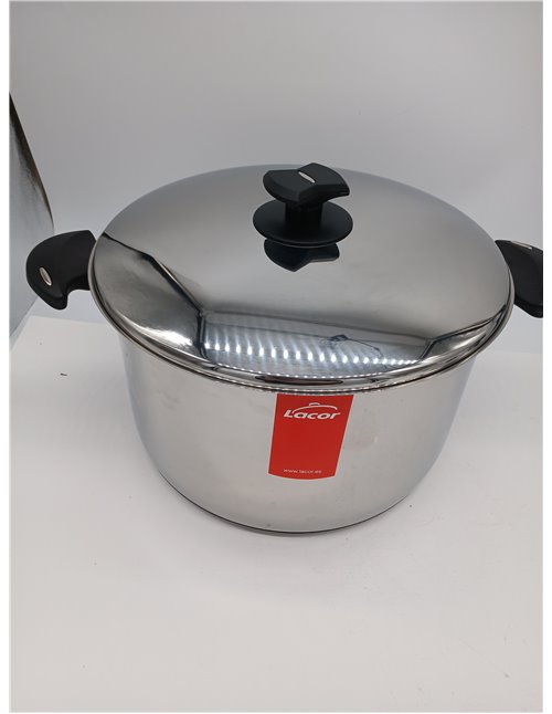 LACOR - 88128- Olla con Tapa Nova Ladycor 28cm INOX.