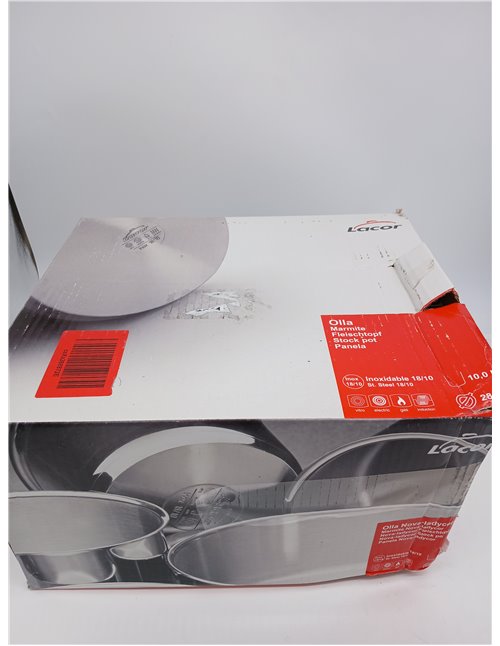 LACOR - 88128- Olla con Tapa Nova Ladycor 28cm INOX.