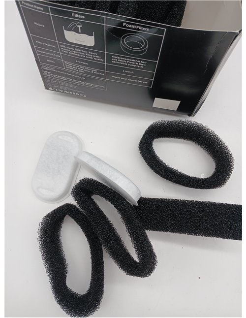 GIOTOHUN 12 filtros para fuente de gatos: filtro para fuente de gatos, filtro para fuente de agua para gatos, filtro para fuente