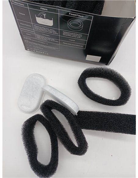 GIOTOHUN 12 filtros para fuente de gatos: filtro para fuente de gatos, filtro para fuente de agua para gatos, filtro para fuente
