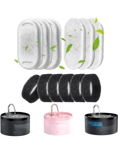 GIOTOHUN 12 filtros para fuente de gatos: filtro para fuente de gatos, filtro para fuente de agua para gatos, filtro para fuente