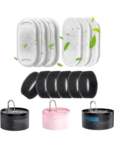 GIOTOHUN 12 filtros para fuente de gatos: filtro para fuente de gatos, filtro para fuente de agua para gatos, filtro para fuente