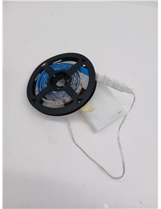 tira luz LED Color Blanco 100 cm 33 in. + Batería Caja + interruptor, funciona con pilas, multicolor 2