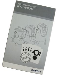 Nilfisk Fleece Filter Bags Aero 5 pcs. marca Nilfisk