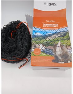 Red para Gatos Reforzada con Alambre, 2x3m Red Protección para Gatos Terraza Metalica de sin Taladro para Balcones, Ventanas, Tr 2