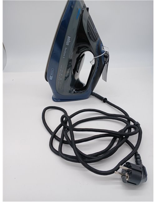 Braun TexStyle 9 SI9682 DB Steam Iron with FreeGlide 3D Technology, Vertical Steam, Anti-Drip Function, Self-Cleaning Function, 