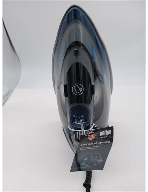 Braun TexStyle 9 SI9682 DB Steam Iron with FreeGlide 3D Technology, Vertical Steam, Anti-Drip Function, Self-Cleaning Function, 