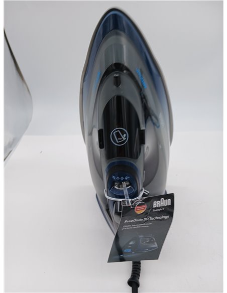 Braun TexStyle 9 SI9682 DB Steam Iron with FreeGlide 3D Technology, Vertical Steam, Anti-Drip Function, Self-Cleaning Function, 