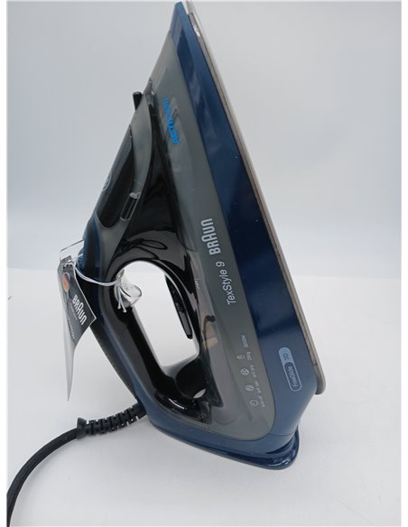 Braun TexStyle 9 SI9682 DB Steam Iron with FreeGlide 3D Technology, Vertical Steam, Anti-Drip Function, Self-Cleaning Function, 