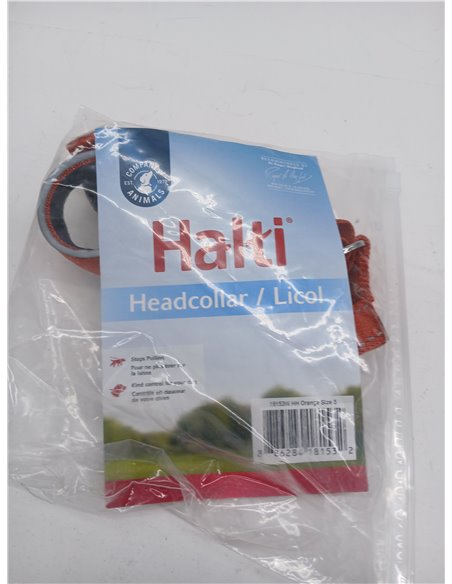 Collar Ronzal HALTI talla 3- para Evitar Que tu Perro Tire de la Correa, Ajustable con Banda de Nariz Acolchada.