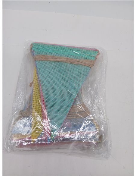 3 Piezas Banderines Decorativos de Colores, 36 Banderines (17.5x12.5cm), 12 Metros Guirnalda Cumpleaños, Decoración Fiesta, Band