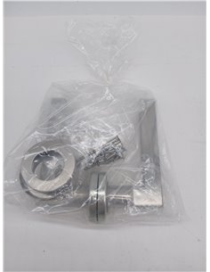Juego de manivela Roseta Acero INOX para Puerta de Paso o de Interior 2