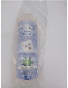 ICA CHPM21 Champú Especial Pelo Blanco con Aloe Vera para Perros, pH Neutro, Pelaje Blanco Intenso y Brillante, con Fragancia a  2