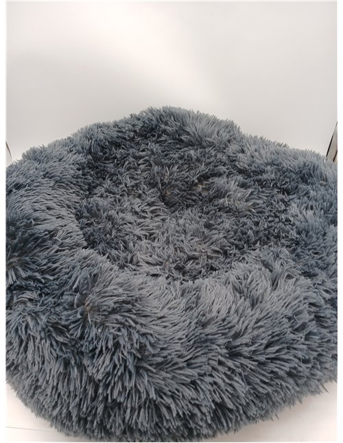 Feandrea Cama de Perros, Cama para Perros, Cojín Central Extraíble y Lavable, Alfombra de Felpa Suave y Mullida, 70 cm de Diámet