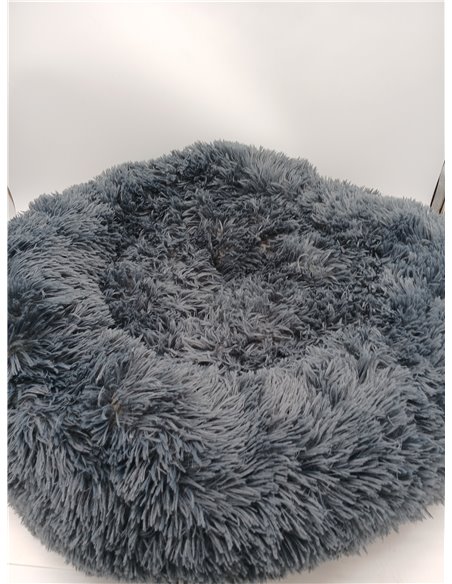 Feandrea Cama de Perros, Cama para Perros, Cojín Central Extraíble y Lavable, Alfombra de Felpa Suave y Mullida, 70 cm de Diámet