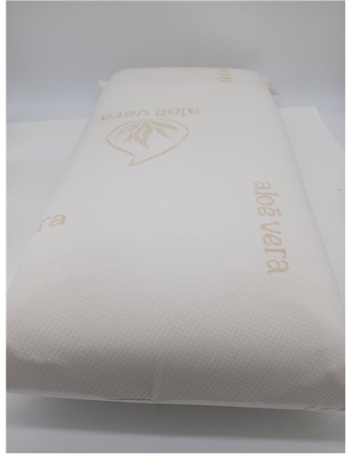 DUÉRMETE ONLINE - Almohada Viscoelástica Aloe Vera Visco | Máximo Confort y Excelente Adaptabilidad con Propiedades Antiestrés |
