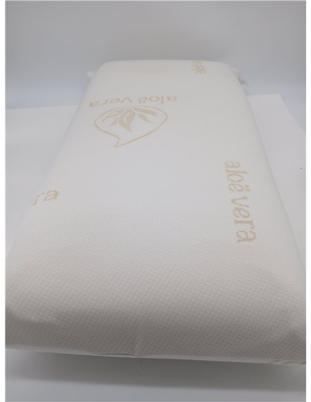 DUÉRMETE ONLINE - Almohada Viscoelástica Aloe Vera Visco | Máximo Confort y Excelente Adaptabilidad con Propiedades Antiestrés |