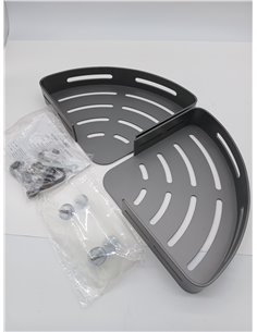 GERUIKE Estante Baño Estanteria Ducha sin Taladro Adhesivo Estantería Esquina Pared Organizador Baño Rinconera Ducha de Aluminio 2