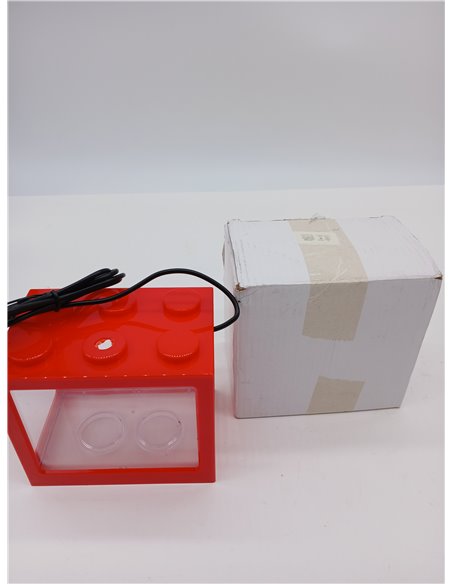 Mini Acrylic Fish Tank, Aquarium Starter Kits Mini Fish Tank Aquarium Cube Stackable Tank Desktop Mini Aquarium Tank Bowl with U