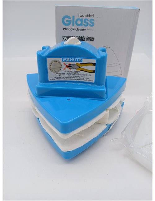 Limpiador de Cristal de Doble Cara Limpiador de Ventana magnético 5 Archivos Cepillo de Limpieza Ajustable para con Grosor de 4-