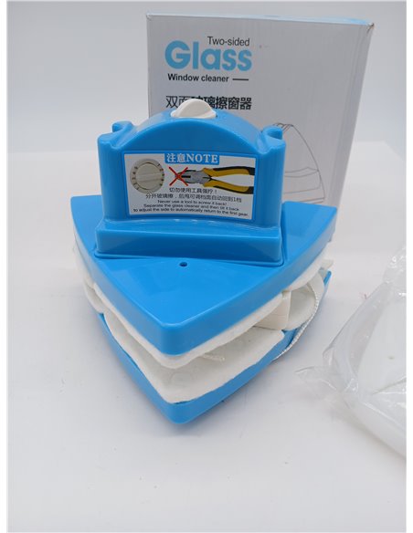 Limpiador de Cristal de Doble Cara Limpiador de Ventana magnético 5 Archivos Cepillo de Limpieza Ajustable para con Grosor de 4-