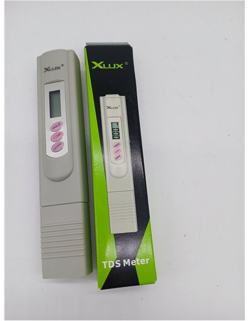 Medidor de TDS XLUX digital, comprueba la calidad del agua, rango de medición de 0 ppm a 9990 ppm, resolución de 1 ppm y precisi