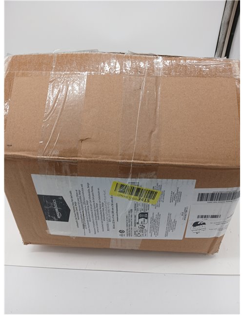 Amazon Basics Colchón grande para perros y mascotas, espuma viscoelástica de gel para soporte, funda extraíble y lavable, gris, 