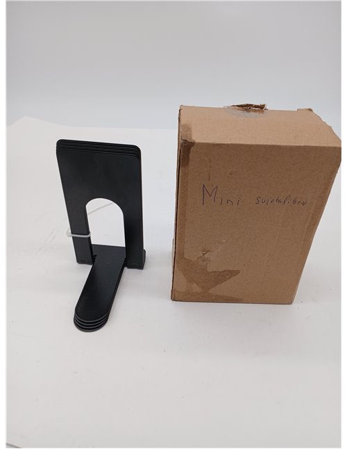 Mini Sujetalibros de Metal, 1 Pare Sujeta Libros Estanteria Antideslizante Sujetalibros Resistente para Oficina, Escuela, Hogar,