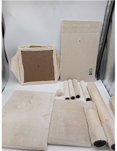 lionto Árbol rascador para Gatos Altura 85 cm, Beige 2