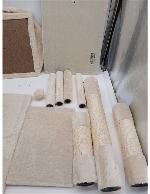 lionto Árbol rascador para Gatos Altura 85 cm, Beige