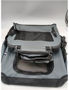 VOUNOT® Transportín Perro Gato M 60x44x44cm, Bolsa Transporte Transpirable Mascotas con Bolsillos Alfombrilla Extraíble Tira Ref 2