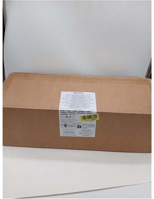 Amazon Basics Wok de Acero al Carbono Presazonado con Asa de Madera de Acacia, Compatible con Todo Tipo de Fuegos, 32,0cm