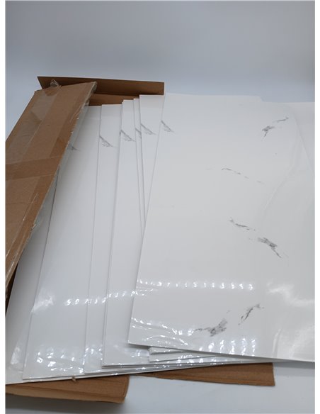 Paneles de pared, diseño de mármol, paquete de 10, 60 cm x 30 cm, revestimiento de pared autoadhesivo, pegatinas de azulejos de 