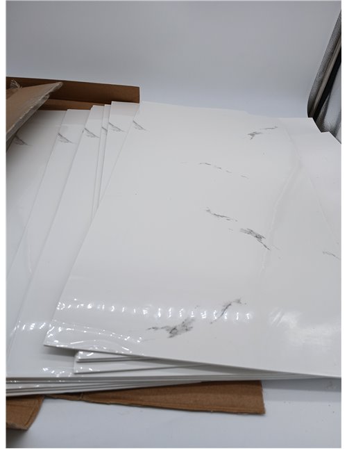 Paneles de pared, diseño de mármol, paquete de 10, 60 cm x 30 cm, revestimiento de pared autoadhesivo, pegatinas de azulejos de 