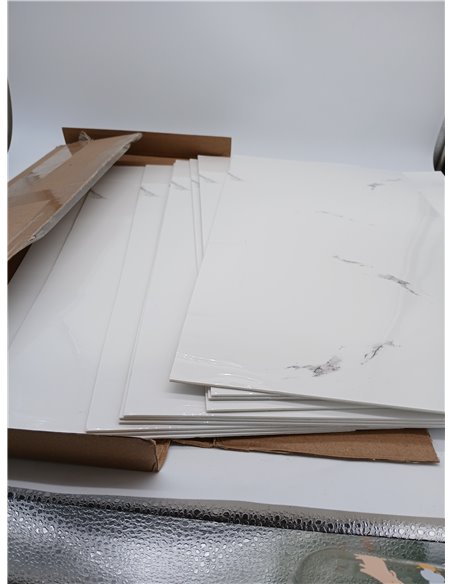 Paneles de pared, diseño de mármol, paquete de 10, 60 cm x 30 cm, revestimiento de pared autoadhesivo, pegatinas de azulejos de 