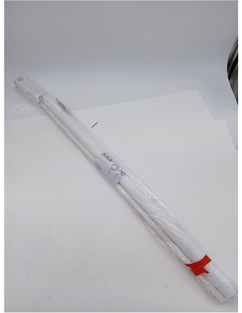Gardinia, Deco Company Estor Enrollable con Pinza, de luz Diurna, Opaco, Todas Las Piezas Montaje Incluidas, Blanco, 75 x 150 cm