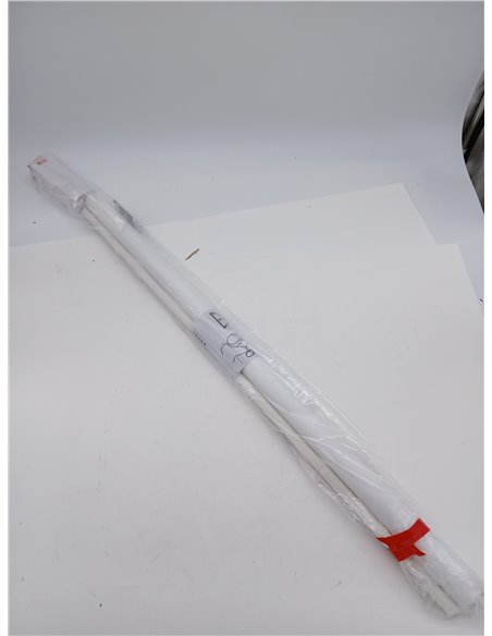 Gardinia, Deco Company Estor Enrollable con Pinza, de luz Diurna, Opaco, Todas Las Piezas Montaje Incluidas, Blanco, 75 x 150 cm
