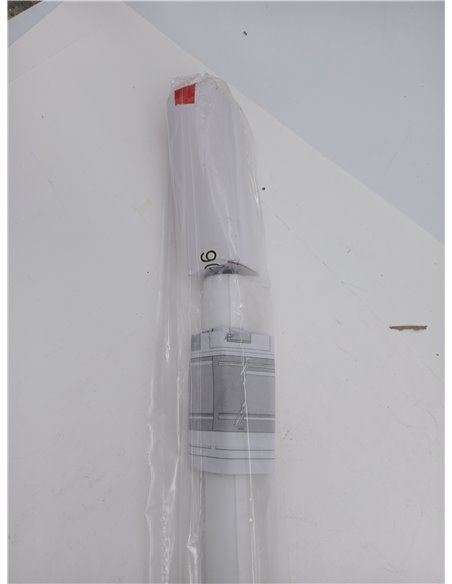 Gardinia, Deco Company Estor Enrollable con Pinza, de luz Diurna, Opaco, Todas Las Piezas Montaje Incluidas, Blanco, 75 x 150 cm