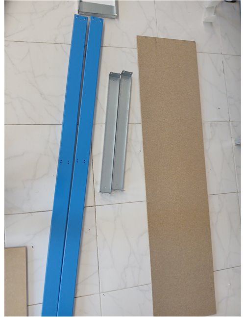 Simon Rack Banco de Trabajo Taller, Capacidad Carga 600 kg, 1445x1510x610 mm, Mesa de Trabajo, 1 Cajón, Antracita/Madera - BT3