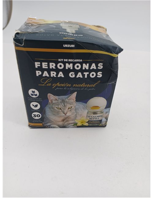 Kit Difusor y Recambio de Feromonas Faciales F3 para Gatos | Sistema de Bienestar Felino de Larga Duración (30 Días / 70m²) | In