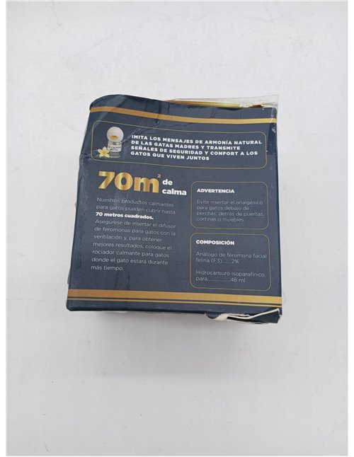 Kit Difusor y Recambio de Feromonas Faciales F3 para Gatos | Sistema de Bienestar Felino de Larga Duración (30 Días / 70m²) | In