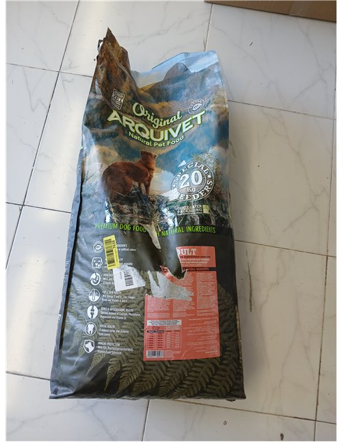 Arquivet Original Adult - Adult Dog Food - Salmon and Rice - Dog Food - Dry Dog Food - Dog Food - Healthy Food - 20 kg