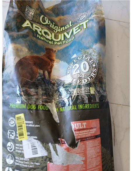 Arquivet Original Adult - Adult Dog Food - Salmon and Rice - Dog Food - Dry Dog Food - Dog Food - Healthy Food - 20 kg