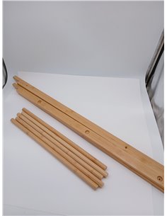 Zeller 18870 Natural Bamboo Ladder Towel Rack, 50 x 3.5 x 183 cm 2