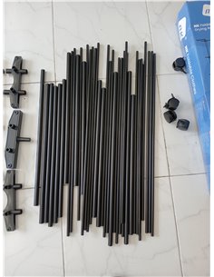 NK Tendedero Vertical Plegable con 4 Niveles - 6 Bandejas Retráctiles + 2 Alas Laterales con Soporte Perchas + Zapatero, Ruedas  2
