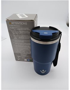 Grsta 600ml Taza Termica de Acero Inoxidable, Vaso Termico Aislada al Vacío, Antifugas Vaso Termo Cafe para Llevar, Mantiene el  2