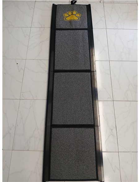 BACOENG 180cm Rampa para Perros Coche Plegable, Rampa para Perros portátil para Perros Grandes con Alfombra Antideslizante, Disp