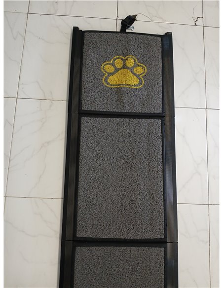 BACOENG 180cm Rampa para Perros Coche Plegable, Rampa para Perros portátil para Perros Grandes con Alfombra Antideslizante, Disp