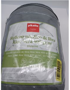 Pikolin Home - Edredón Nórdico de Fibra Invierno 400gr, Aloe Vera, Dermoprotector y Transpirable, para Piel Sensible, Relleno Ca 2