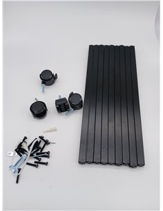 Amazon Basics Carro metálico con 3 niveles, Negro 2